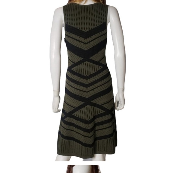 Mossimo Sleeveless Olive Green and Black Dress - Picture 4 of 5